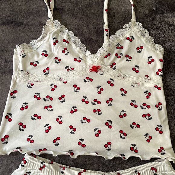Ardene Cherry Tank Top and Shorts PJ set - Picture 3 of 5